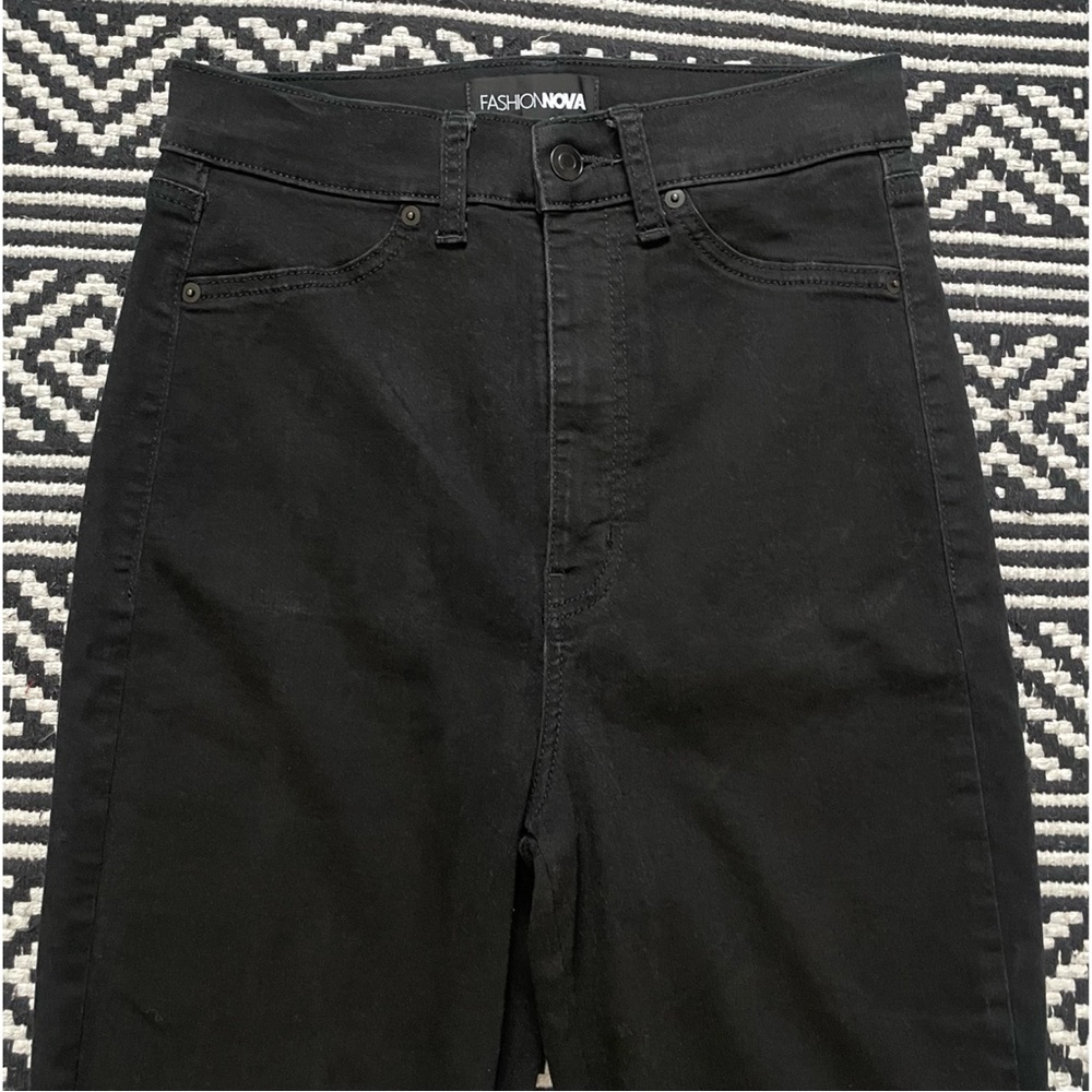 Fashion Nova Black Super High Rise Skinny Jeans - Picture 4 of 13